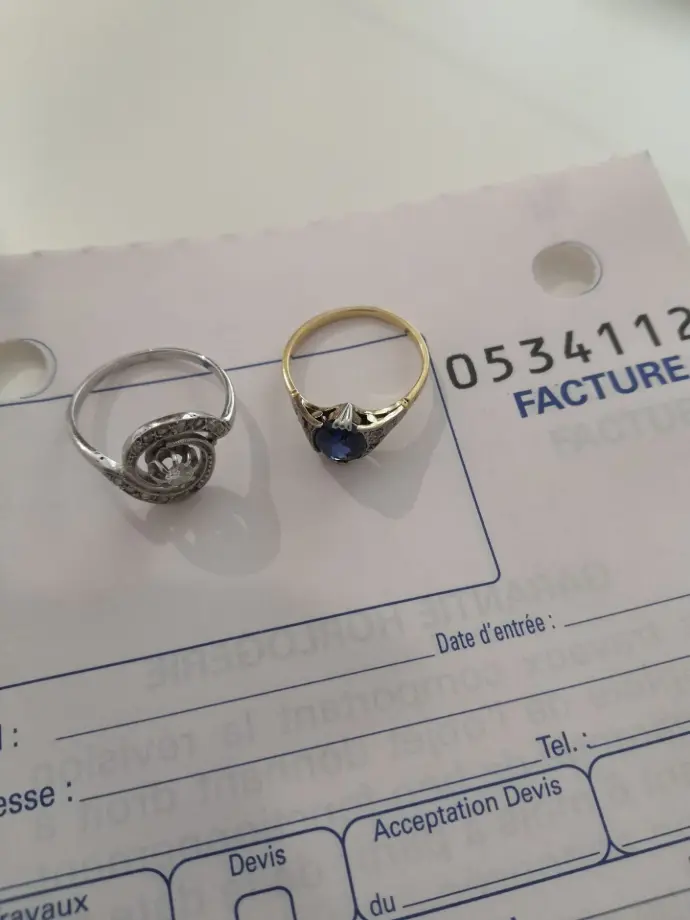 Bagues client modèles anciens à démonter