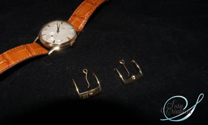 Boucle de montre en or jaune