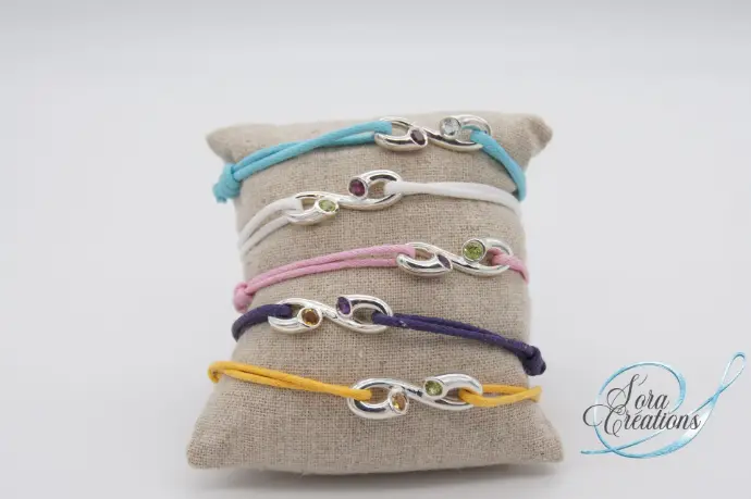 Bracelets liens duos en argent